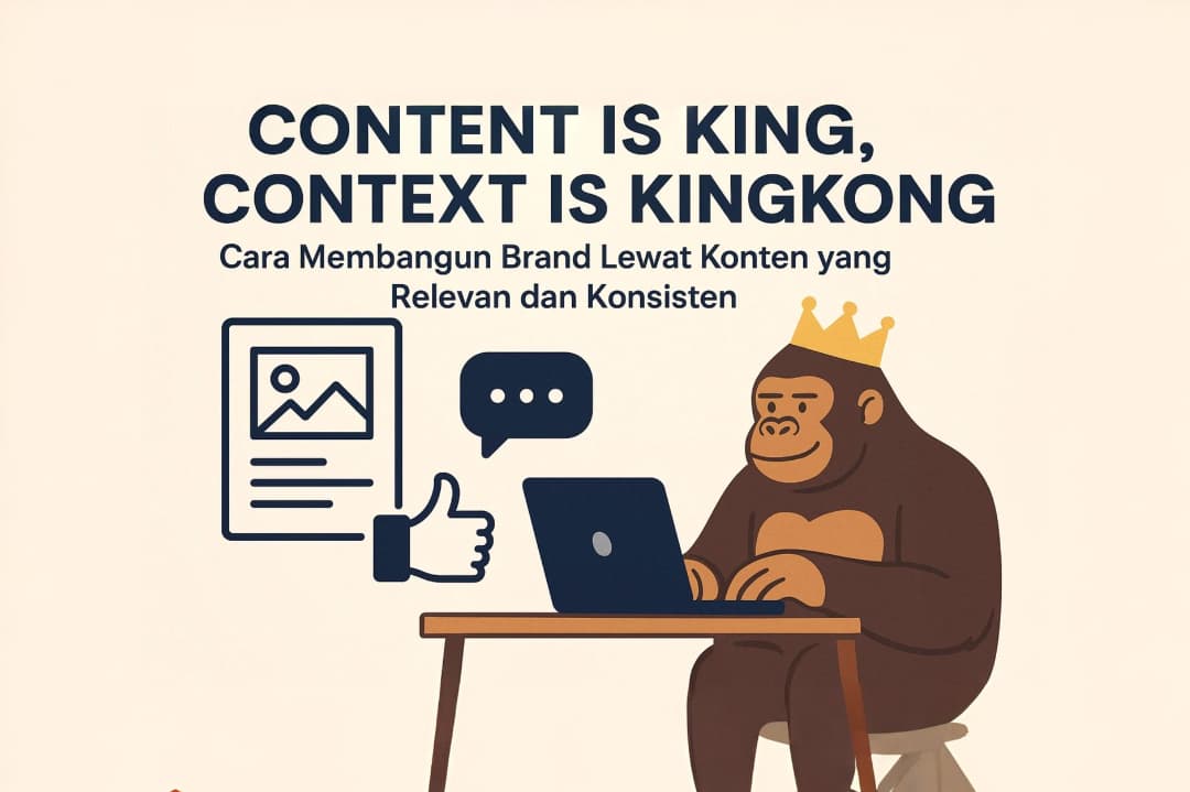 Featured image for Content is King, Context is Kingkong: Cara Membangun Brand Lewat Konten yang Relevan dan Konsisten - Digital Marketing article by Angelica Putri